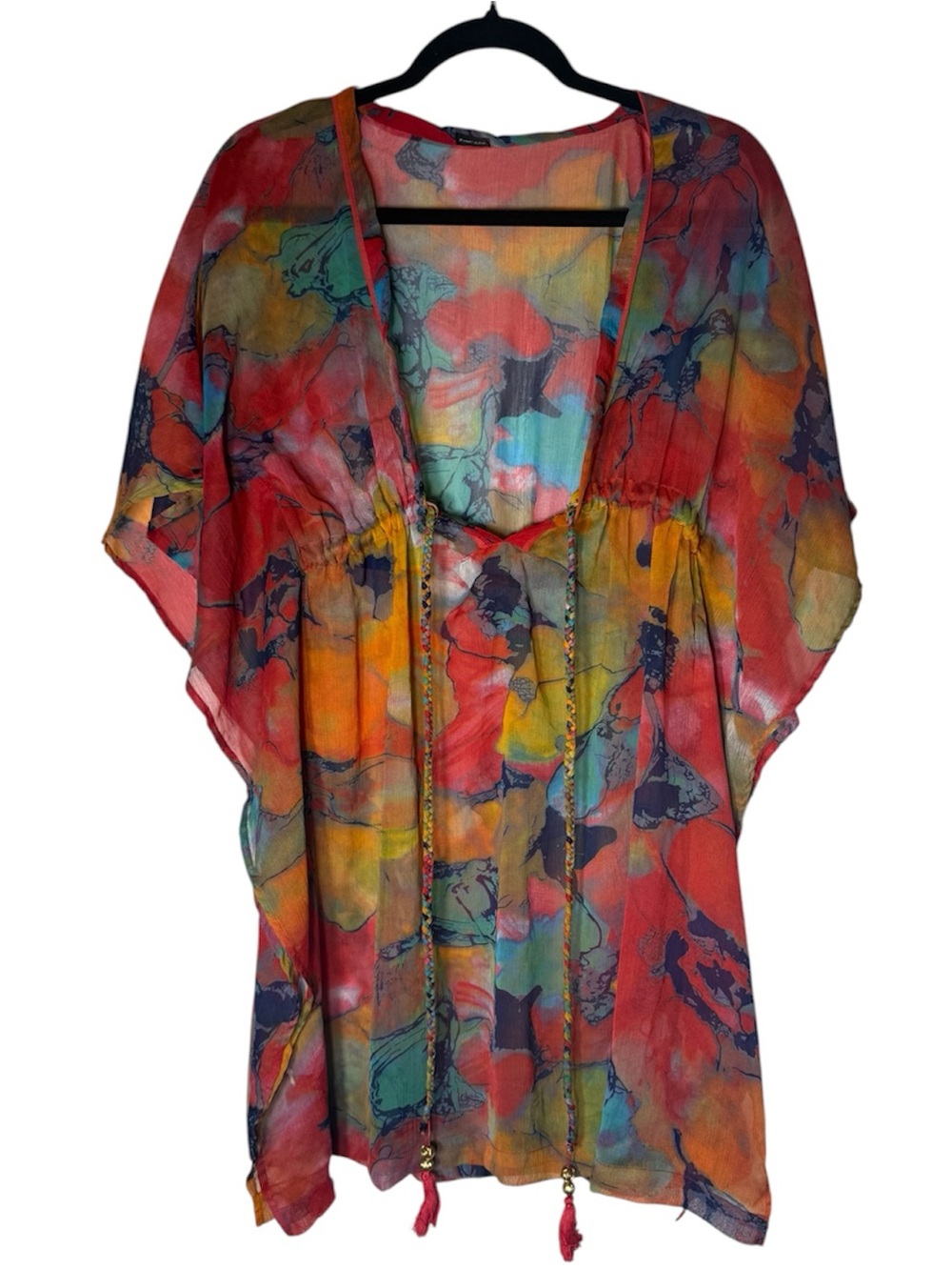 Zingara Multicolor Swim Cover Up Tunic size M